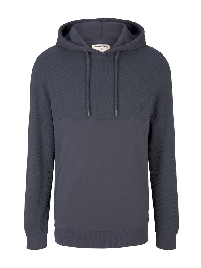 Tom Tailor Denim Herren Hoodie Kapuzenpullover Hoody STRUCTURE