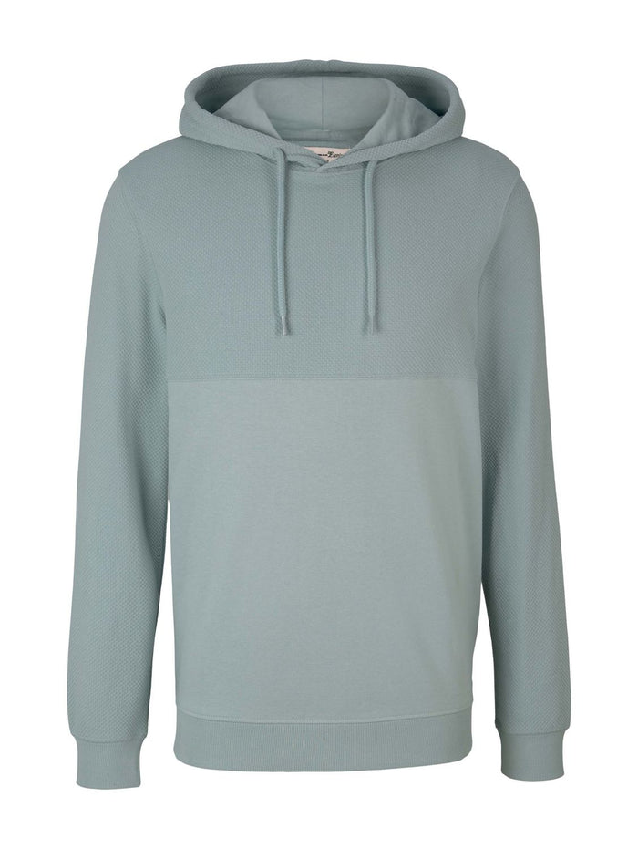 Tom Tailor Denim Herren Hoodie Kapuzenpullover Hoody STRUCTURE