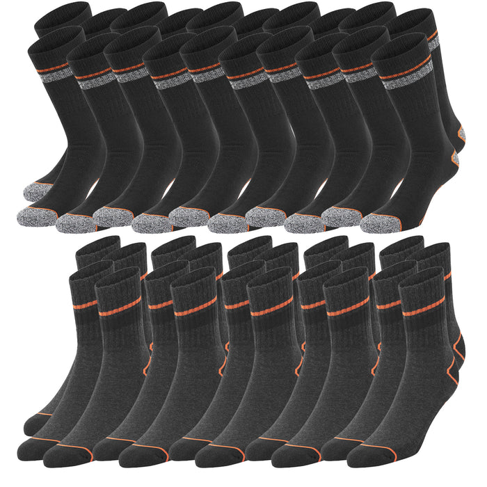 Black+Decker Crew Work Socks Unisex Herren Damen Arbeitssocken 20er Pack