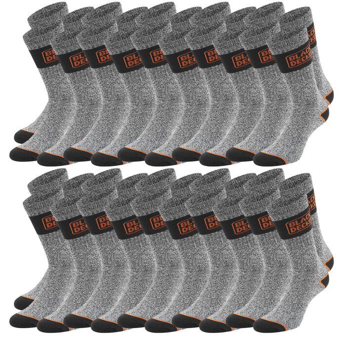 Black+Decker Crew Work Socks Unisex Herren Damen Arbeitssocken 20er Pack