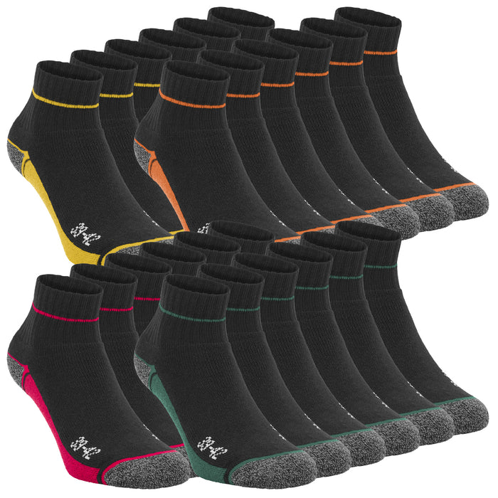 DA!LY UNDERWEAR WORK SOCKS Quarter Unisex Herren Damen Arbeitssocken 12er Pack