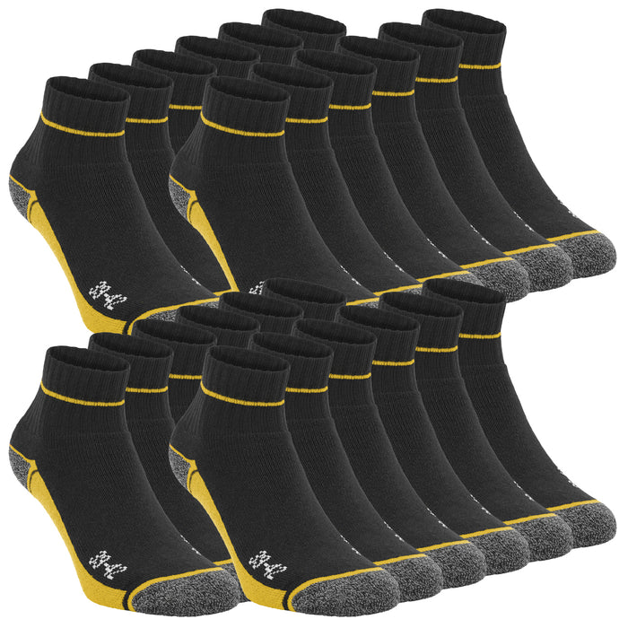 DA!LY UNDERWEAR WORK SOCKS Quarter Unisex Herren Damen Arbeitssocken 12er Pack