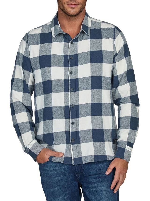 riverso Flanellhemd Herren langarm Kariert Regular Fit RIVArne