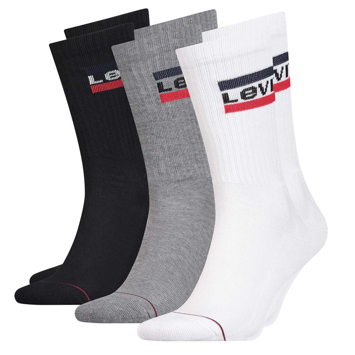 Levi's Unisex Socken Regular Cut 120SF SPRT LT 3er Pack
