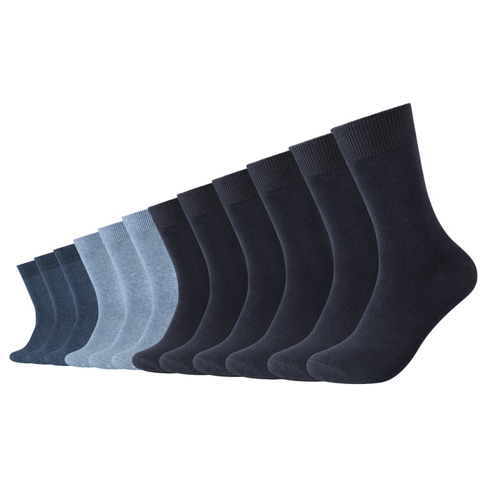 Camano Unisex Socken Comfort Cotton Crew 12er Pack