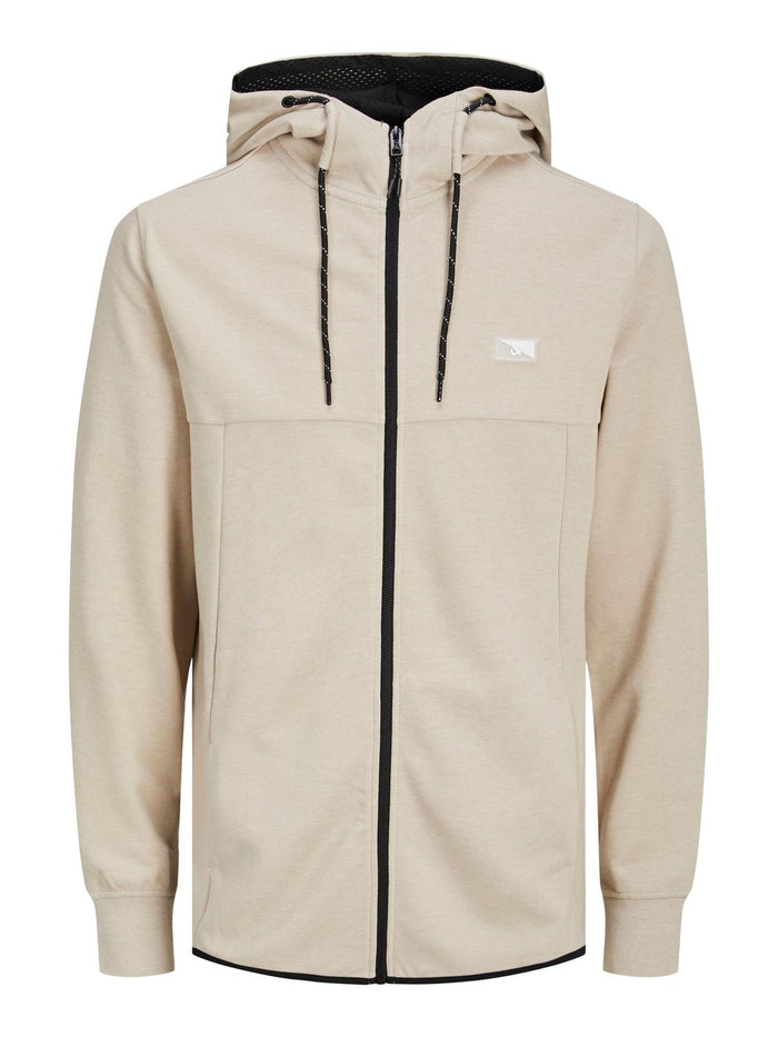Jack & Jones Herren Zip Hoodie Kapuzenpullover JCOAIR SWEAT ZIP - Regular Fit