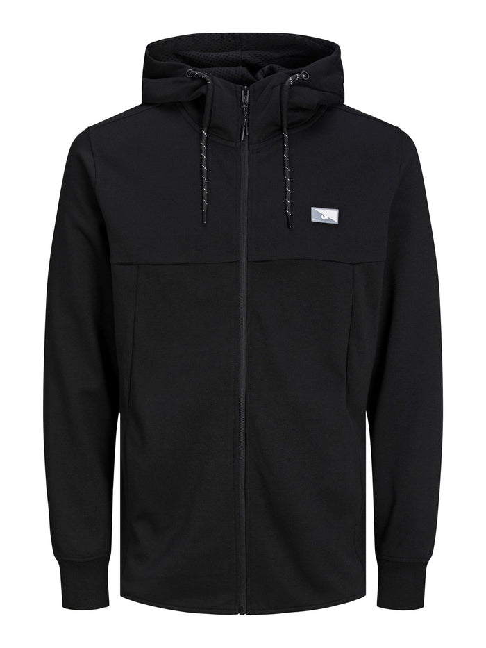 Jack & Jones Herren Zip Hoodie Kapuzenpullover JCOAIR SWEAT ZIP - Regular Fit