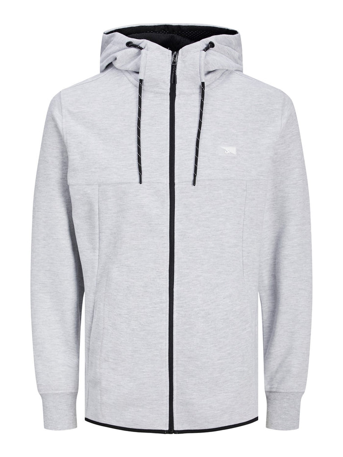 Jack & Jones Herren Zip Hoodie Kapuzenpullover JCOAIR SWEAT ZIP - Regular Fit