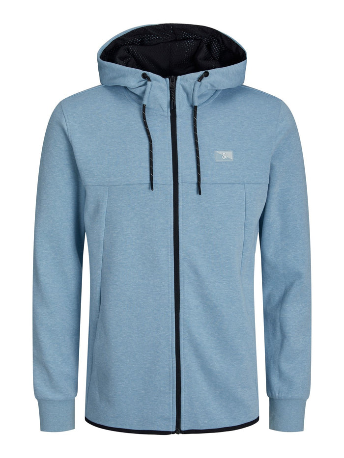 Jack & Jones Herren Zip Hoodie Kapuzenpullover JCOAIR SWEAT ZIP - Regular Fit