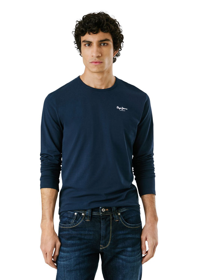 Pepe Jeans Herren Langarmshirt ORIGINAL BASIC 2 LONG- Slim Fit