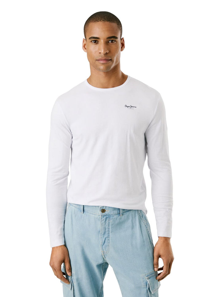 Pepe Jeans Herren Langarmshirt ORIGINAL BASIC 2 LONG- Slim Fit
