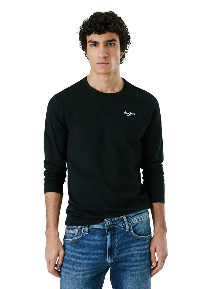 Pepe Jeans Herren Langarmshirt ORIGINAL BASIC 2 LONG- Slim Fit