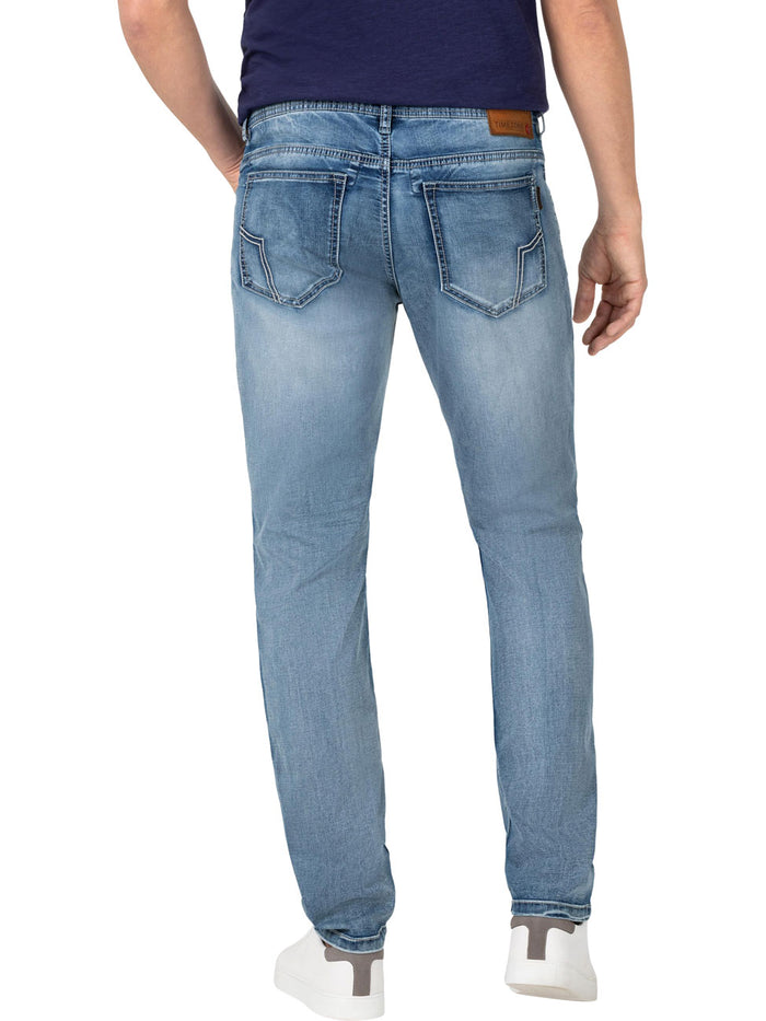 TIMEZONE Herren Jeans Slim EduardoTZ - Slim Fit - Blau - Aqua Blue Wash