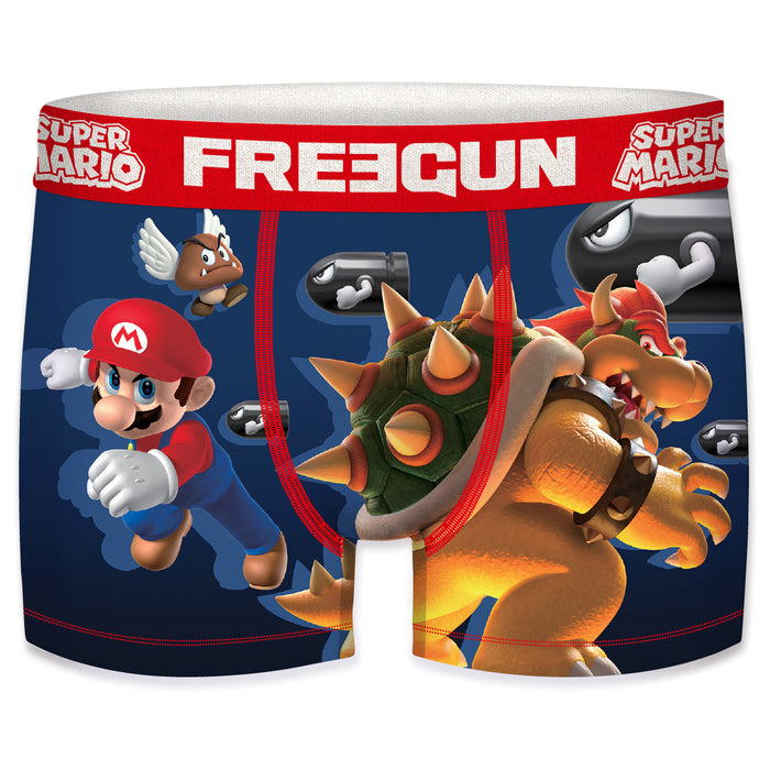 Freegun Super Mario Herren Boxershorts Luigi Bowser Gumba Piranha Pflanze