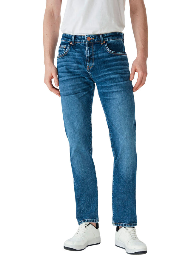 LTB Herren Jeans Hollywood Z D - Straight Fit - Blau - Allon Safe Wash