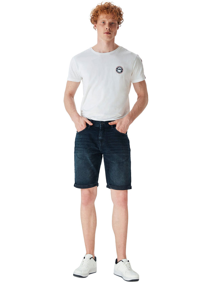 LTB Herren Jeans Bermuda Lance Slim Fit Blau - Morado Wash