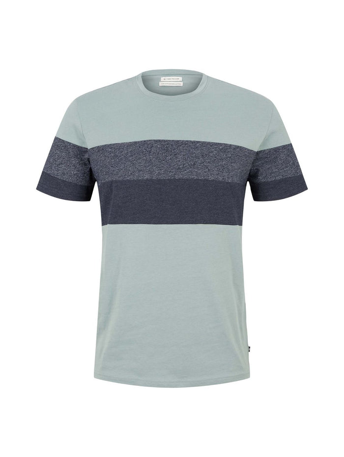 Tom Tailor Herren Rundhals T-Shirt Striped