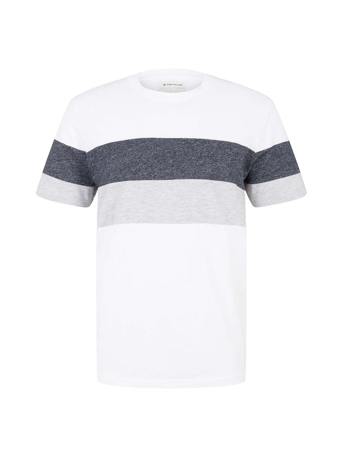 Tom Tailor Herren Rundhals T-Shirt Striped