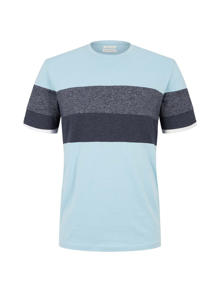 Tom Tailor Herren Rundhals T-Shirt Striped
