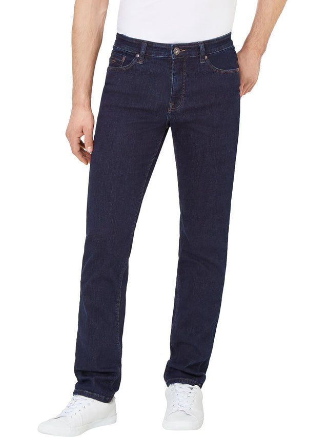 Paddock`s Herren Jeans Ranger Pipe - Slim Fit - Blau - Blue Dark Stone Motion & Comfort