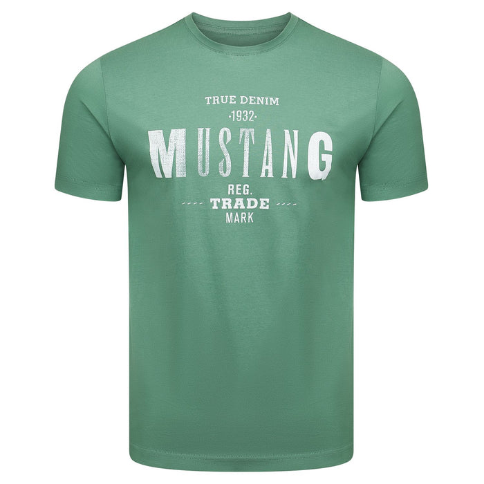 Mustang Herren T-Shirt Mehrfarbig Rundhals Regular Fit S bis 6XL