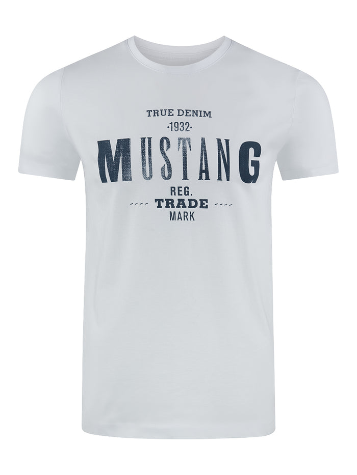 Mustang Herren T-Shirt Mehrfarbig Rundhals Regular Fit S bis 6XL