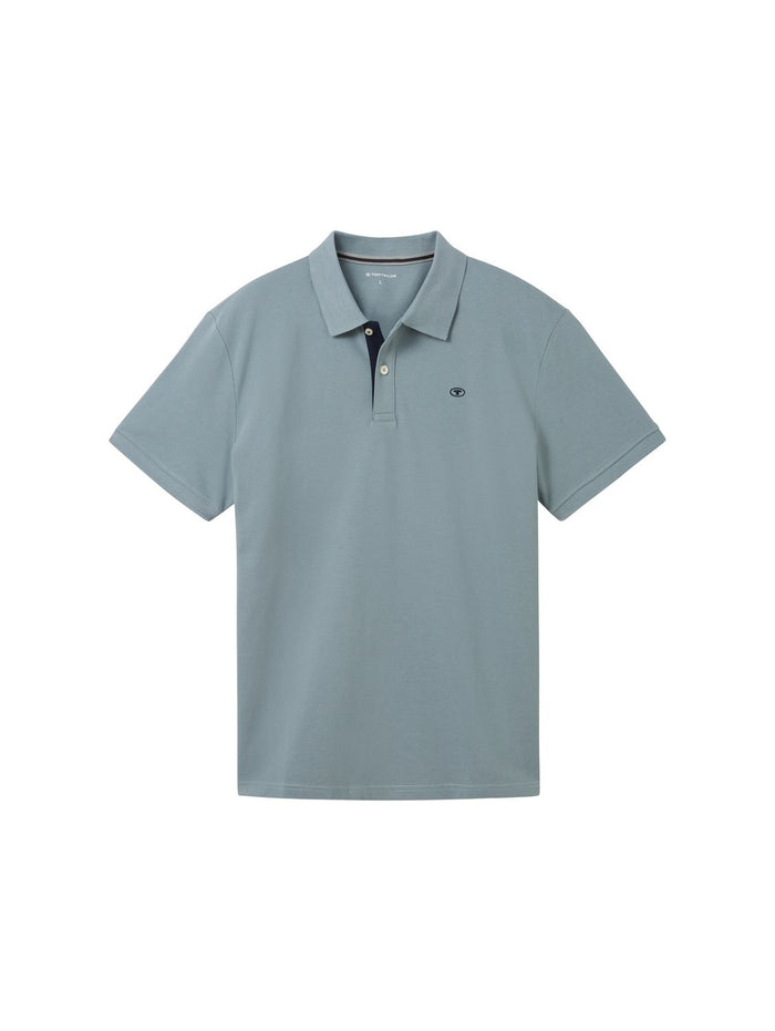 Tom Tailor Herren Poloshirt BASIC CONTRAST