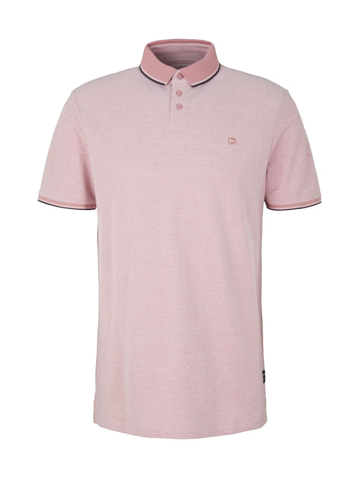 Tom Tailor Denim Herren Poloshirt RIB DETAIL - Regular Fit