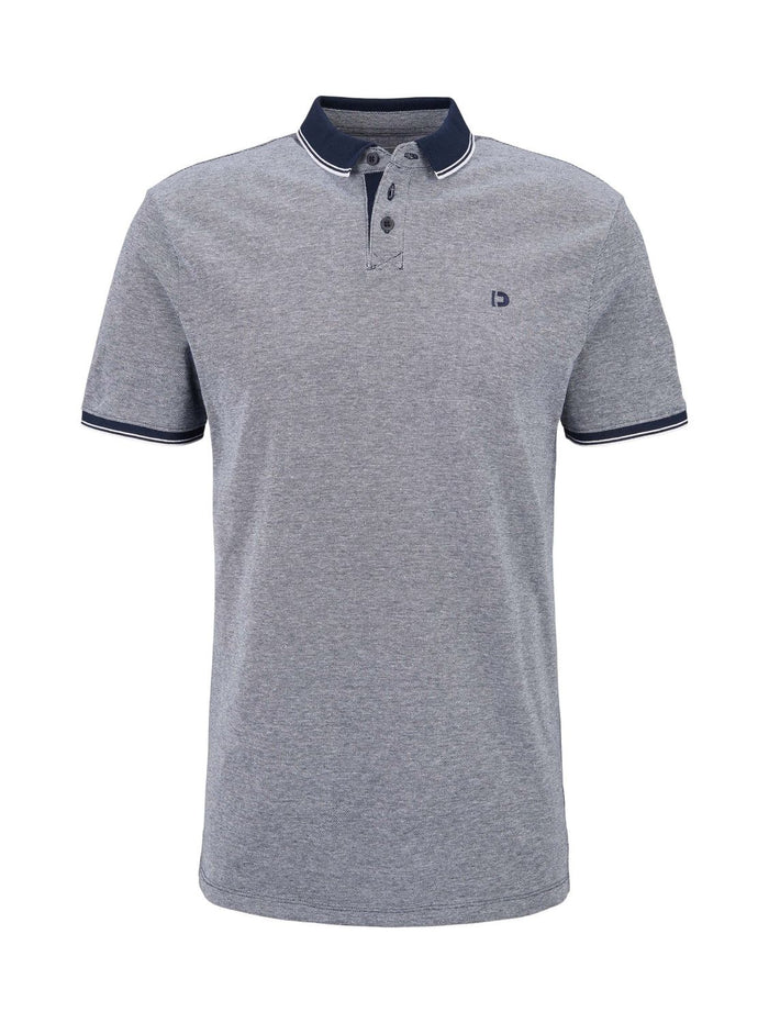 Tom Tailor Denim Herren Poloshirt RIB DETAIL - Regular Fit
