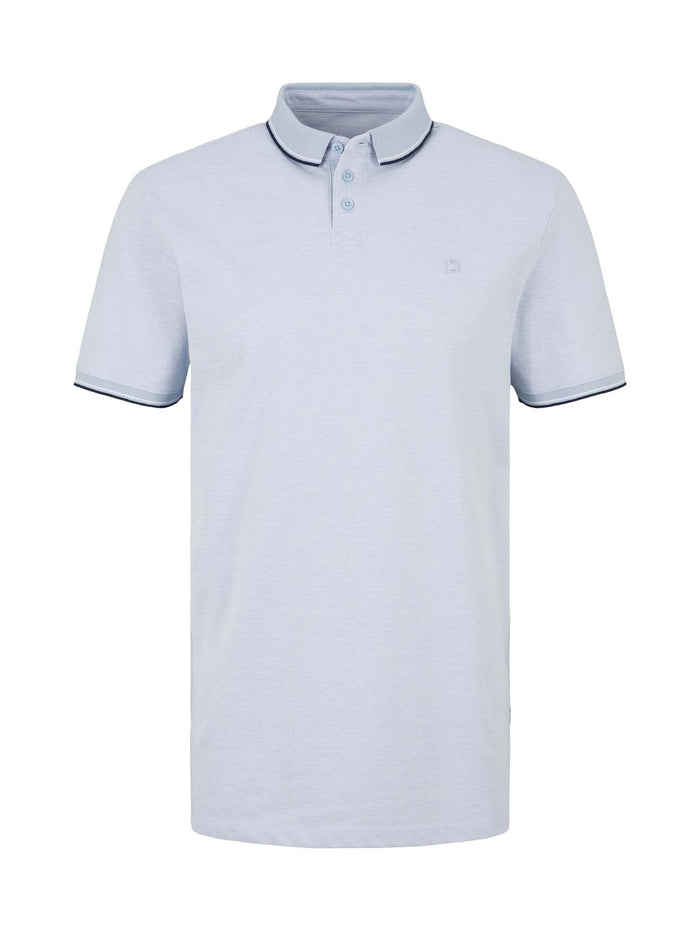 Tom Tailor Denim Herren Poloshirt RIB DETAIL - Regular Fit