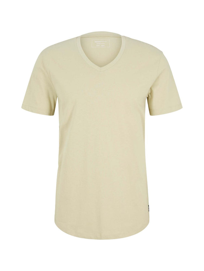 Tom Tailor Denim Herren T-Shirt V-NECK Regular Fit