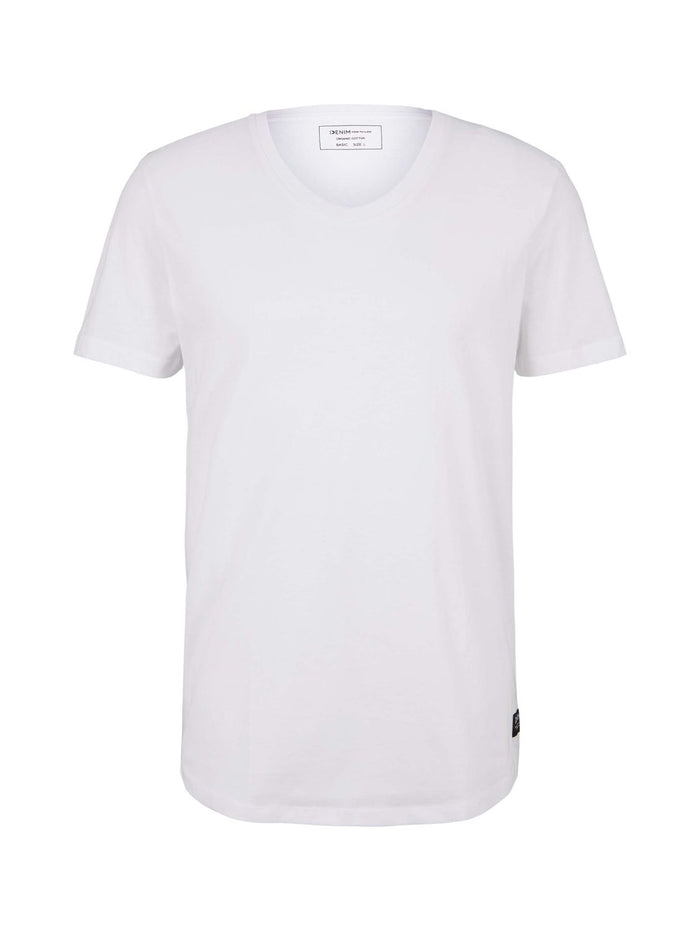 Tom Tailor Denim Herren T-Shirt V-NECK Regular Fit