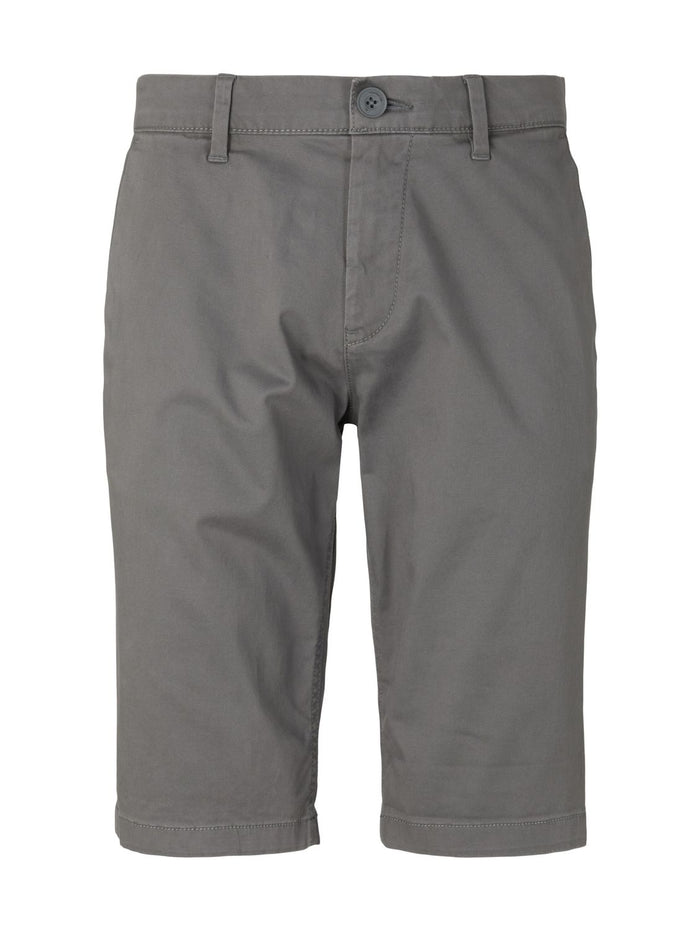 Tom Tailor Herren Chino Short JOSH Blau Grau Beige