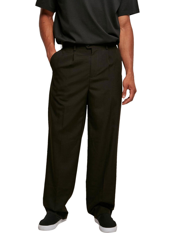 Urban Classics Herren Hose STRAIGHT PLEAT FRONT Straight Fit