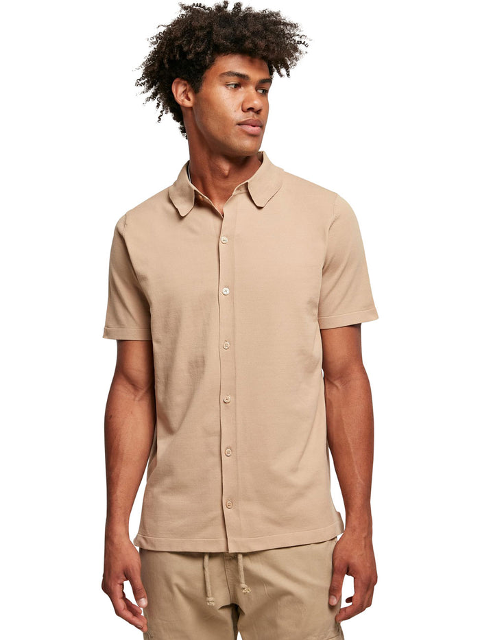 Urban Classics Herren Freizeithemd KNITTED - Regular Fit