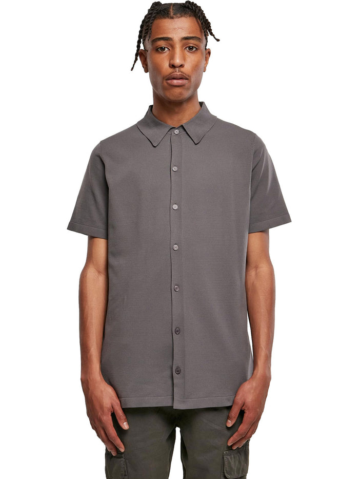 Urban Classics Herren Freizeithemd KNITTED - Regular Fit