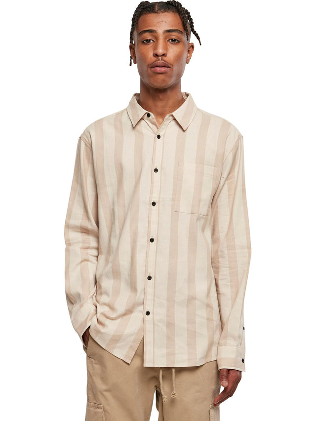 Urban Classics Herren Freizeithemd STRIPED - Regular Fit