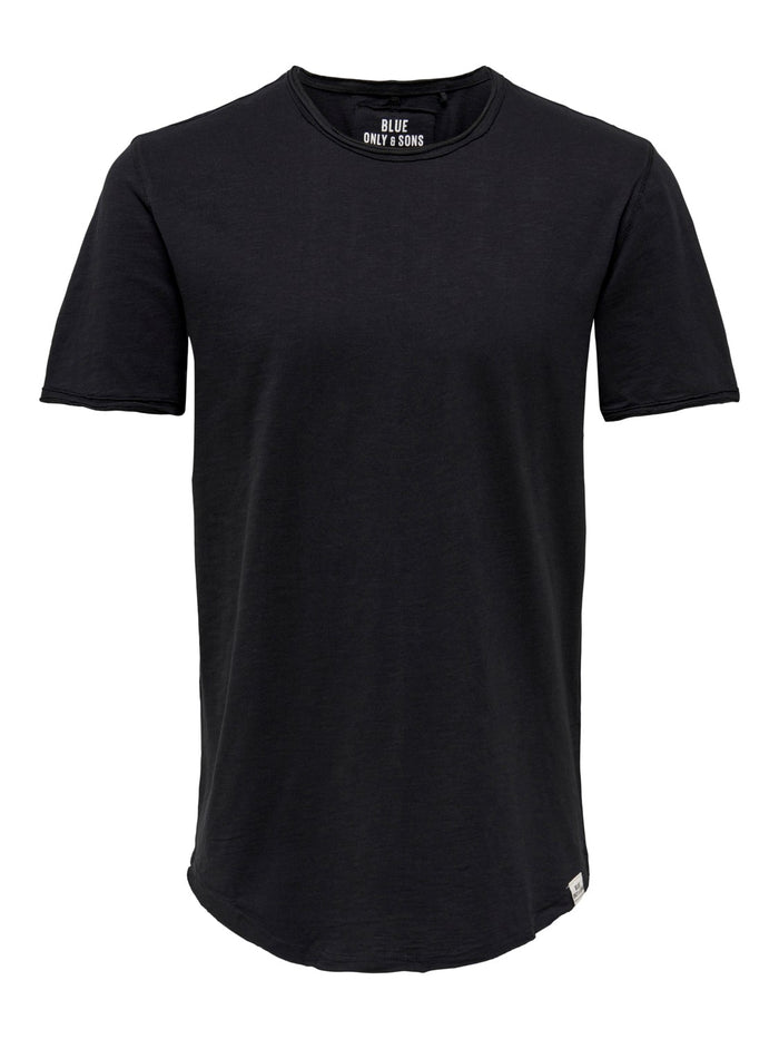 Only & Sons Herren Rundhals T-Shirt ONSBENNE LONGY - Regular Fit