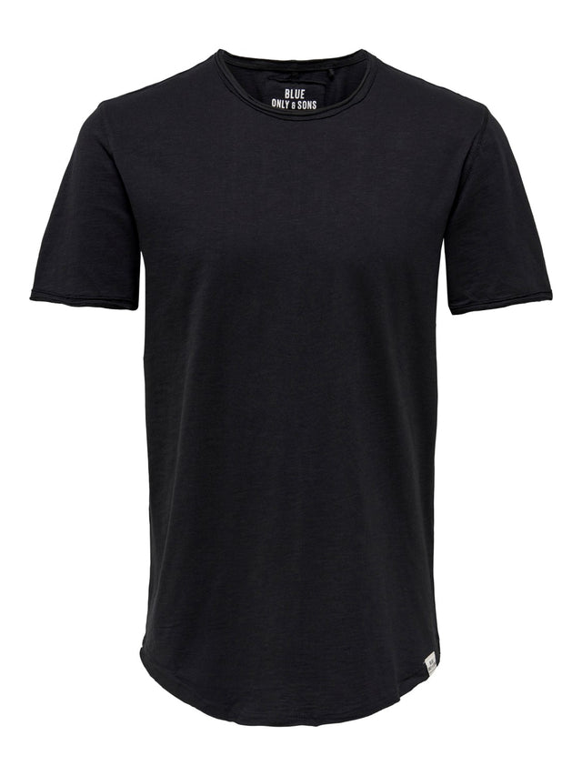 Only & Sons Herren Rundhals T-Shirt ONSBENNE LONGY - Regular Fit