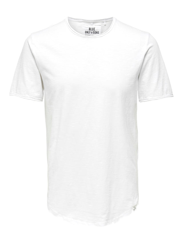 Only & Sons Herren Rundhals T-Shirt ONSBENNE LONGY - Regular Fit