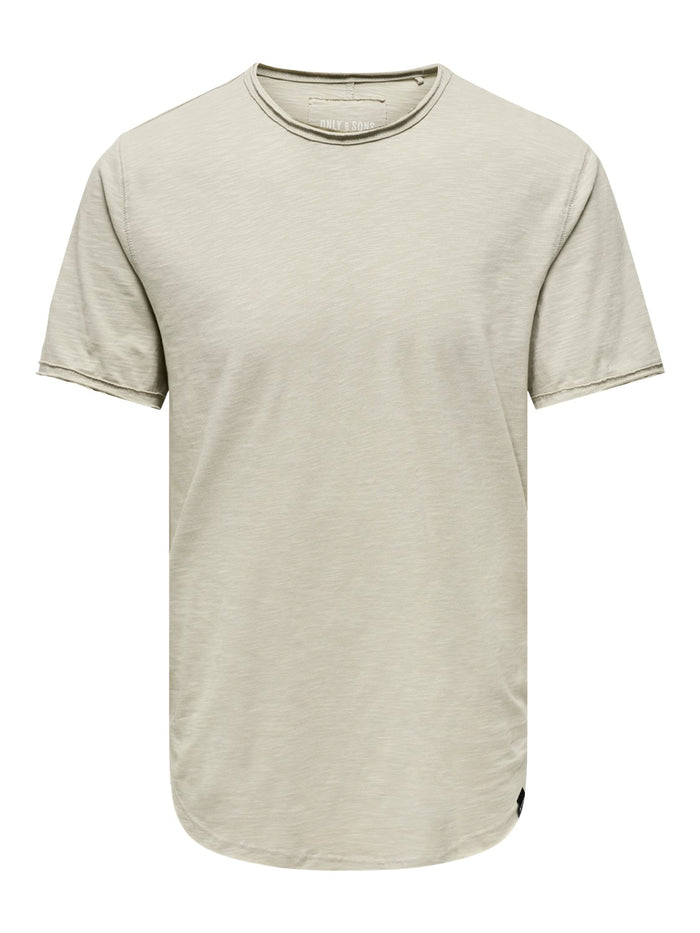 Only & Sons Herren Rundhals T-Shirt ONSBENNE LONGY - Regular Fit