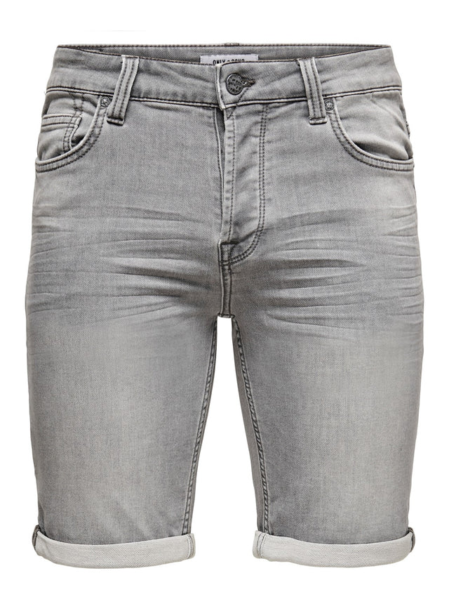 Only & Sons Herren Jeans Short ONSPLY REG GR JOG SHO PK 8583- Regular Fit