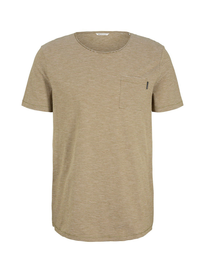 Tom Tailor Denim Herren T-Shirt STRIPE - Regular Fit