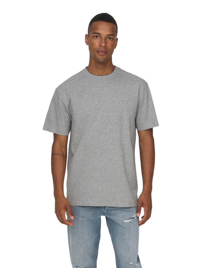 Only & Sons Herren Rundhals T-Shirt ONSFRED - Relaxed Fit