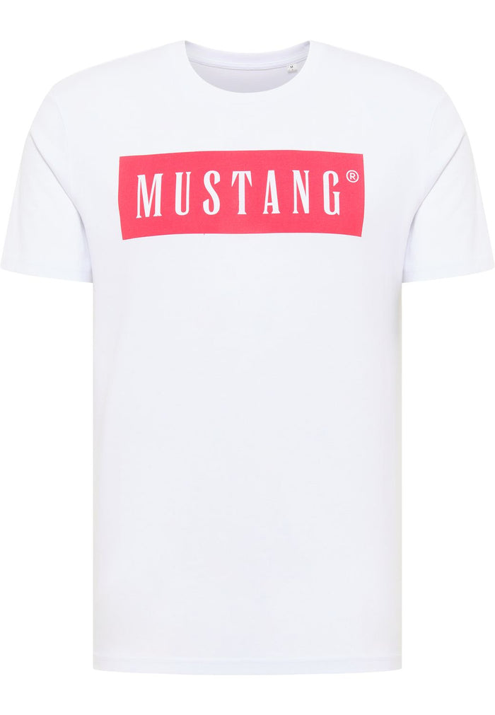 Mustang Herren T-Shirt ALEX C LOGO - Regular Fit