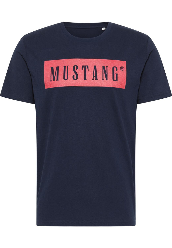 Mustang Herren T-Shirt ALEX C LOGO - Regular Fit