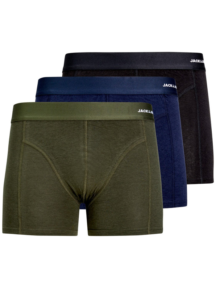 Jack & Jones Herren Boxershort JACBASIC BAMBOO TRUNKS 3er Pack
