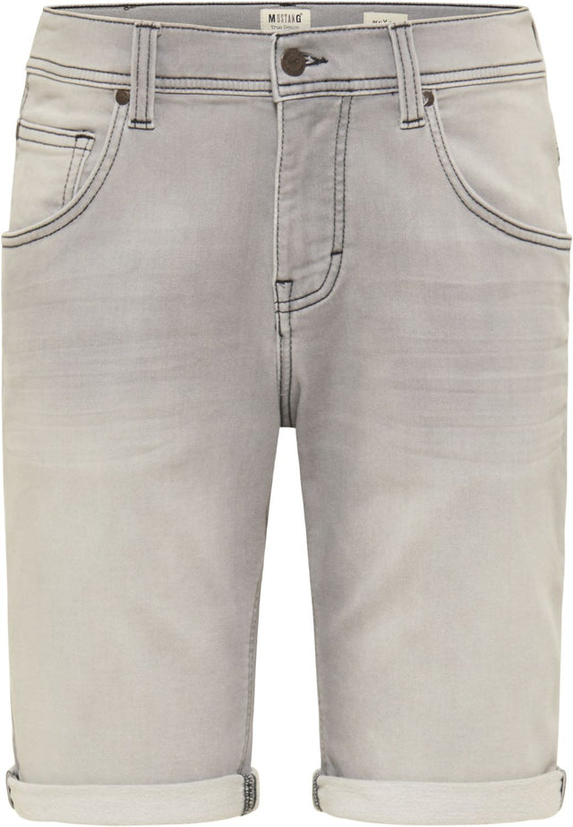 Mustang Herren Jeans Short CHICAGO - Grau - Grey Denim