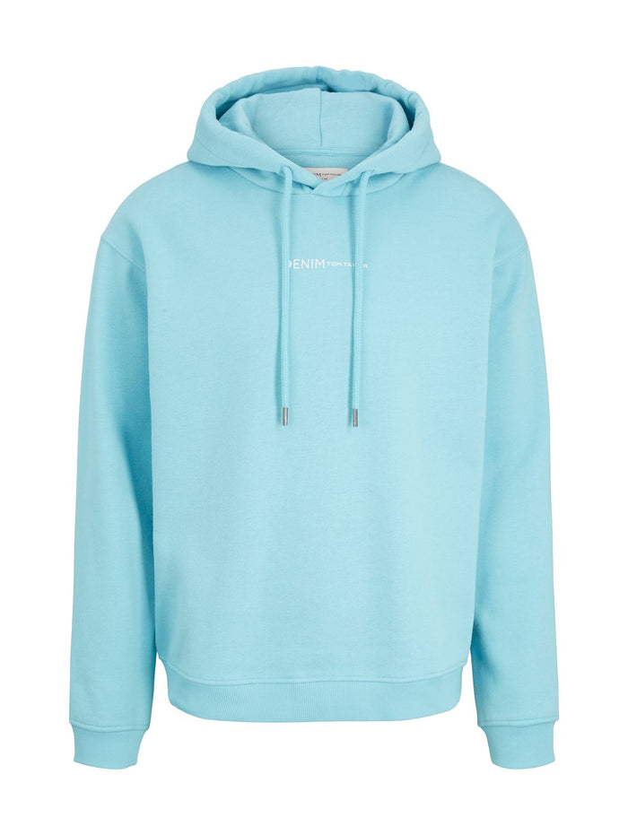Tom Tailor Denim Herren Hoodie Kapuzenpullover PRINT  - Regular Fit