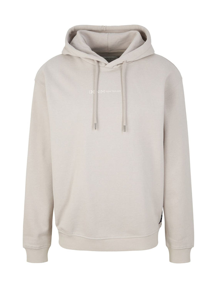 Tom Tailor Denim Herren Hoodie Kapuzenpullover PRINT  - Regular Fit